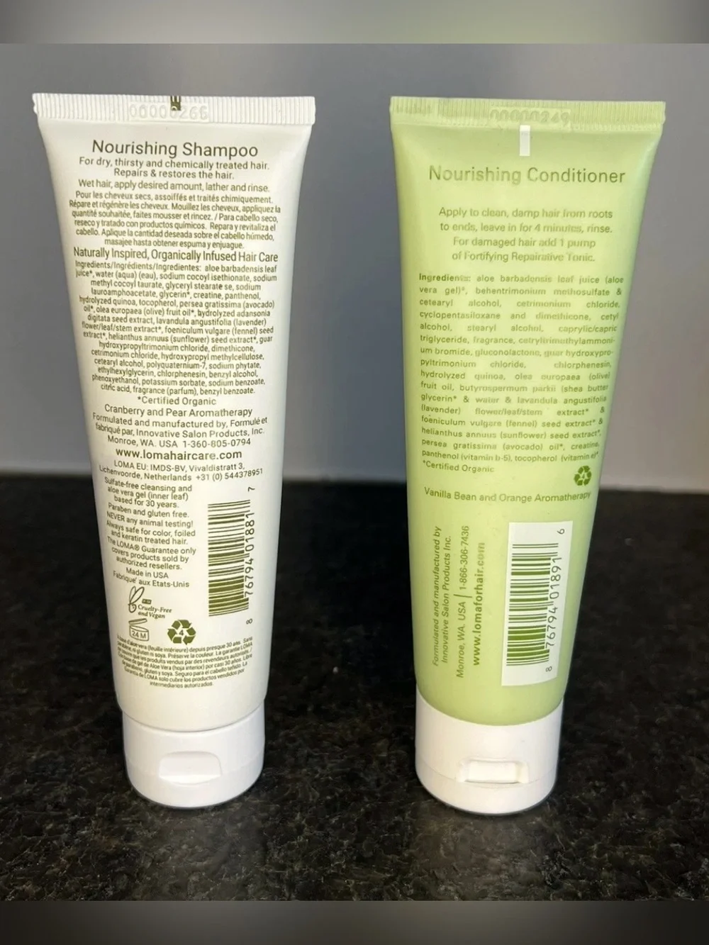 Loma Nourishing Shampoo & Conditioner Set 3fl oz/each - BRAND NEW SEALED